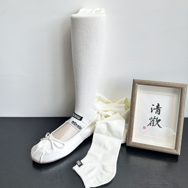 Japanski stil čarape-legginse s otvorenim prstima, jednobojne, srednja gustoća