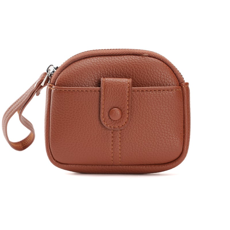 Мултифункционален портфейл с монетник, калъф за слушалки и ключодържател — PU материал; Полиестерна подплата; Уличен стил; Разширяем капацитет