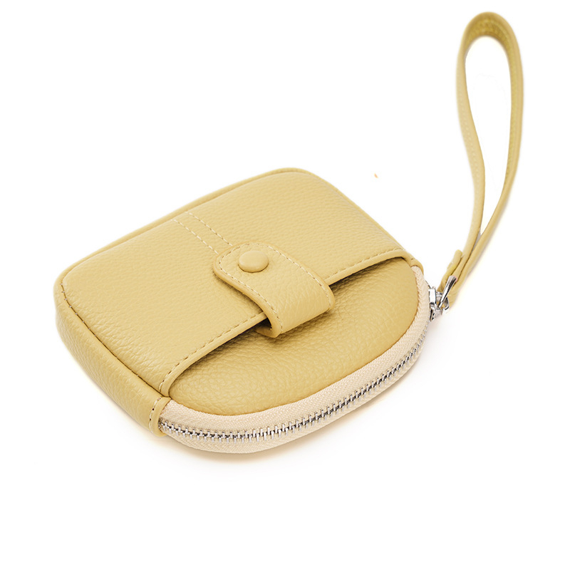 Мултифункционален портфейл с монетник, калъф за слушалки и ключодържател — PU материал; Полиестерна подплата; Уличен стил; Разширяем капацитет