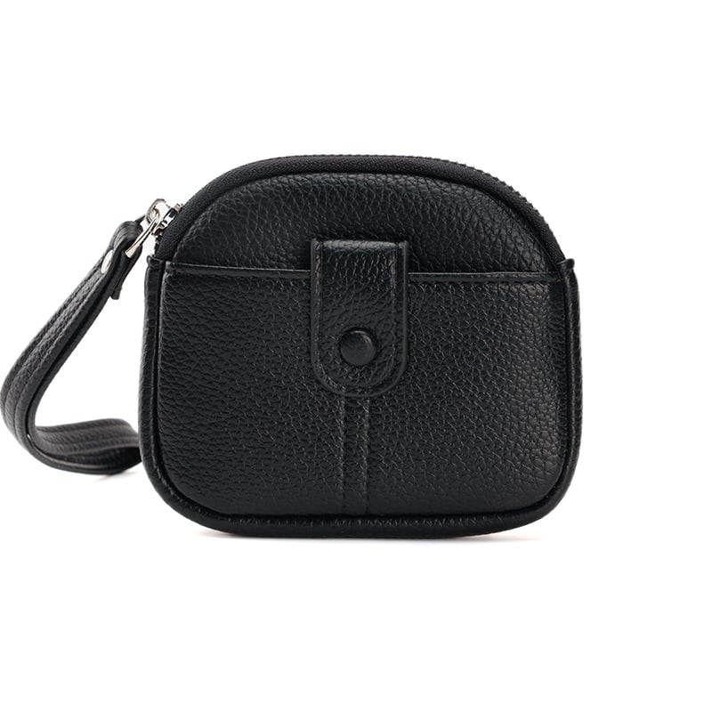 Мултифункционален портфейл с монетник, калъф за слушалки и ключодържател — PU материал; Полиестерна подплата; Уличен стил; Разширяем капацитет