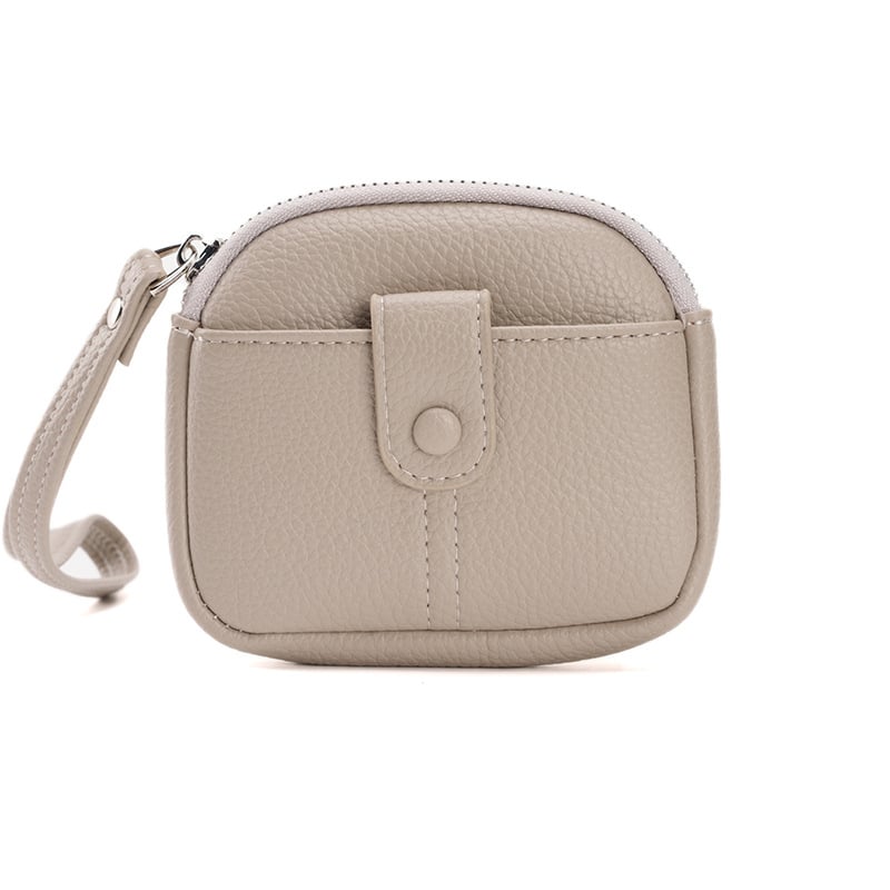 Мултифункционален портфейл с монетник, калъф за слушалки и ключодържател — PU материал; Полиестерна подплата; Уличен стил; Разширяем капацитет