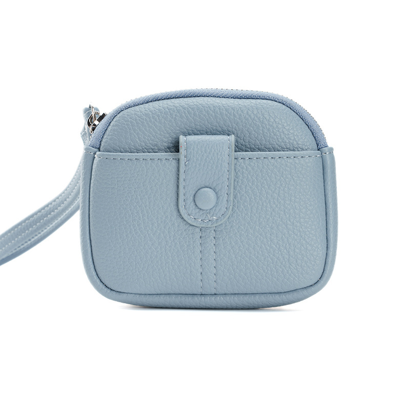 Мултифункционален портфейл с монетник, калъф за слушалки и ключодържател — PU материал; Полиестерна подплата; Уличен стил; Разширяем капацитет