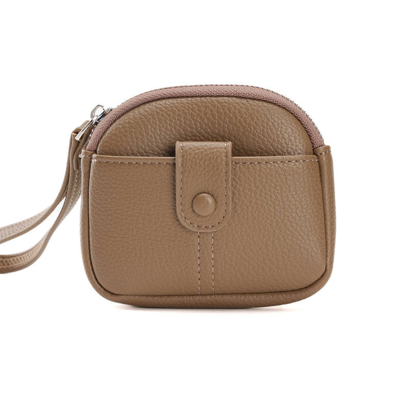 Мултифункционален портфейл с монетник, калъф за слушалки и ключодържател — PU материал; Полиестерна подплата; Уличен стил; Разширяем капацитет