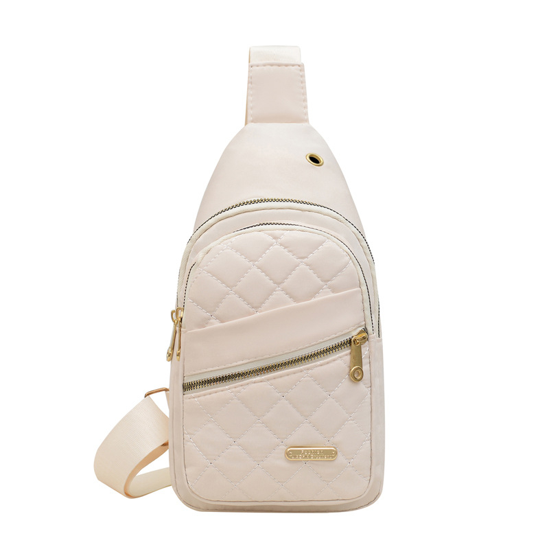 Τσάντα στήθους από Oxford ύφασμα, αναπνεόμενη και αδιάβροχη, με σχέδιο γράμματα, επένδυση πολυεστέρα, κυκλοφόρησε άνοιξη 2025