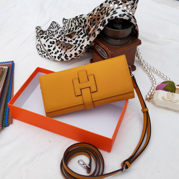 Portofel lung pentru femei din piele naturală, din piele de vită de primă calitate, stil european-american, portofel din piele multifuncțional