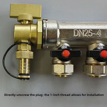 Ventil na vypúšťanie z rozdeľovača podlahového vykurovania – mosadz, EU CE certifikácia, Značka: Iná