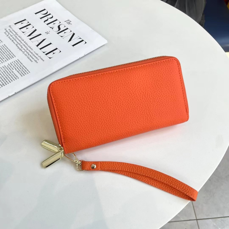 Portofel din piele naturală, piele de vită de top, două pliuri, stil urban minimalist, model 6927