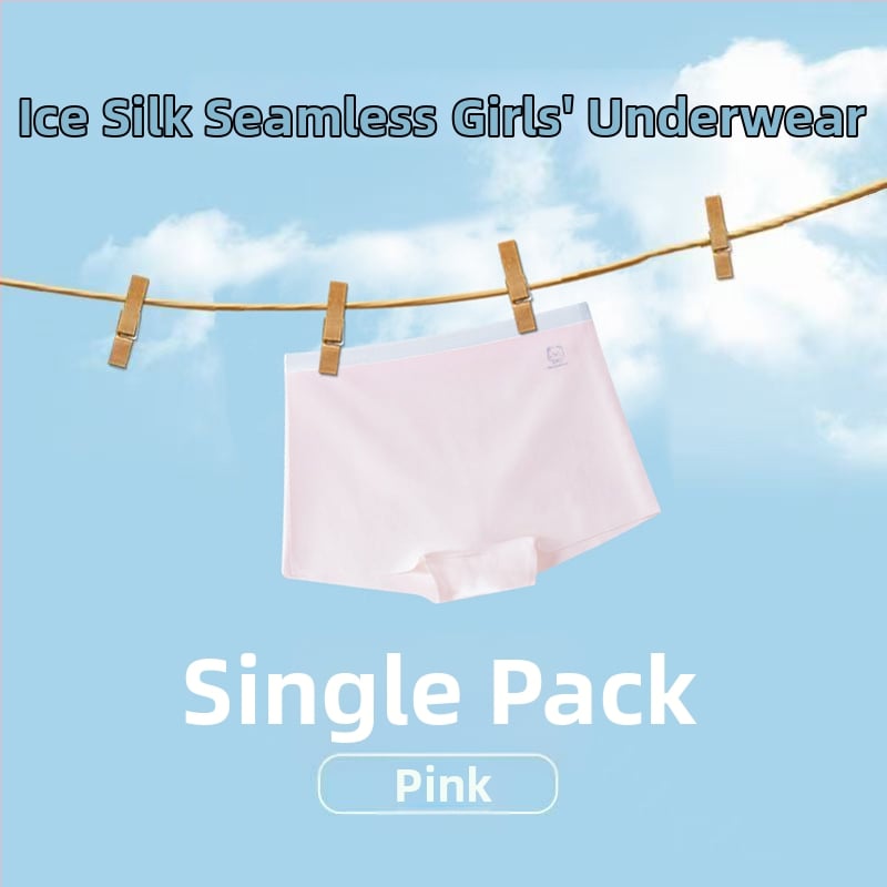 Lenjerie intimă pentru fetițe, fără cusături, din ice silk, Class A, vara 2024, pentru 3–8 ani