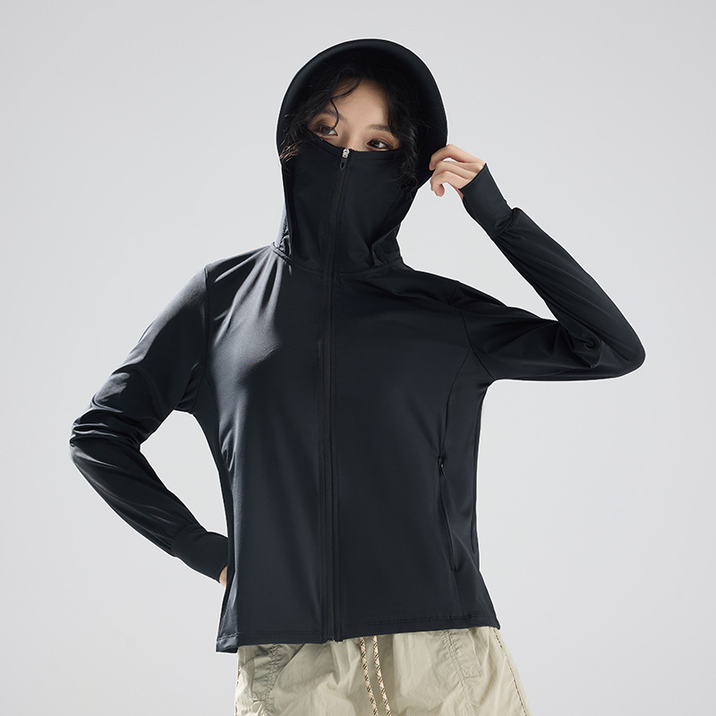 Vonkajšia windbreaker s UPF50+ UV ochranou, priedušný, rýchloschnúci, nylonová, s kapucňou