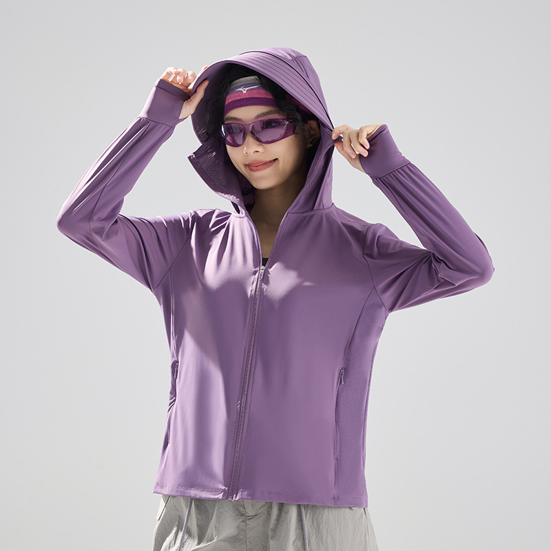 Vonkajšia windbreaker s UPF50+ UV ochranou, priedušný, rýchloschnúci, nylonová, s kapucňou