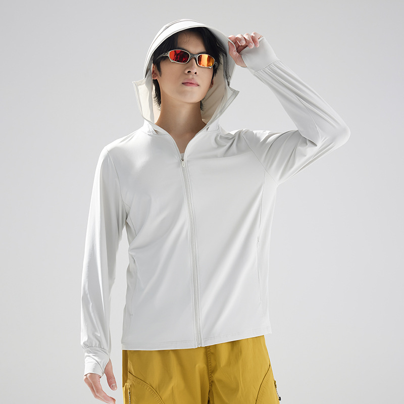 Vonkajšia windbreaker s UPF50+ UV ochranou, priedušný, rýchloschnúci, nylonová, s kapucňou