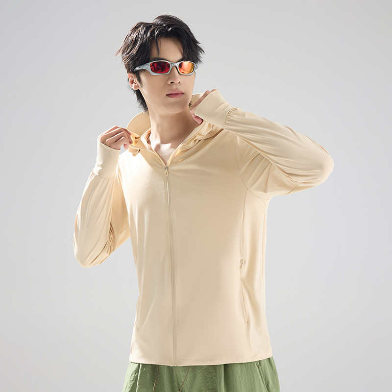 Vonkajšia windbreaker s UPF50+ UV ochranou, priedušný, rýchloschnúci, nylonová, s kapucňou