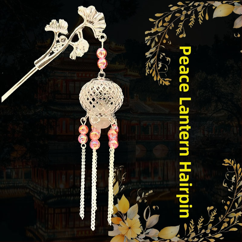 Clip de păr din aliaj, stil național, design geometric, placare electrolitică, ambalaj individual, lansare iarna 2025