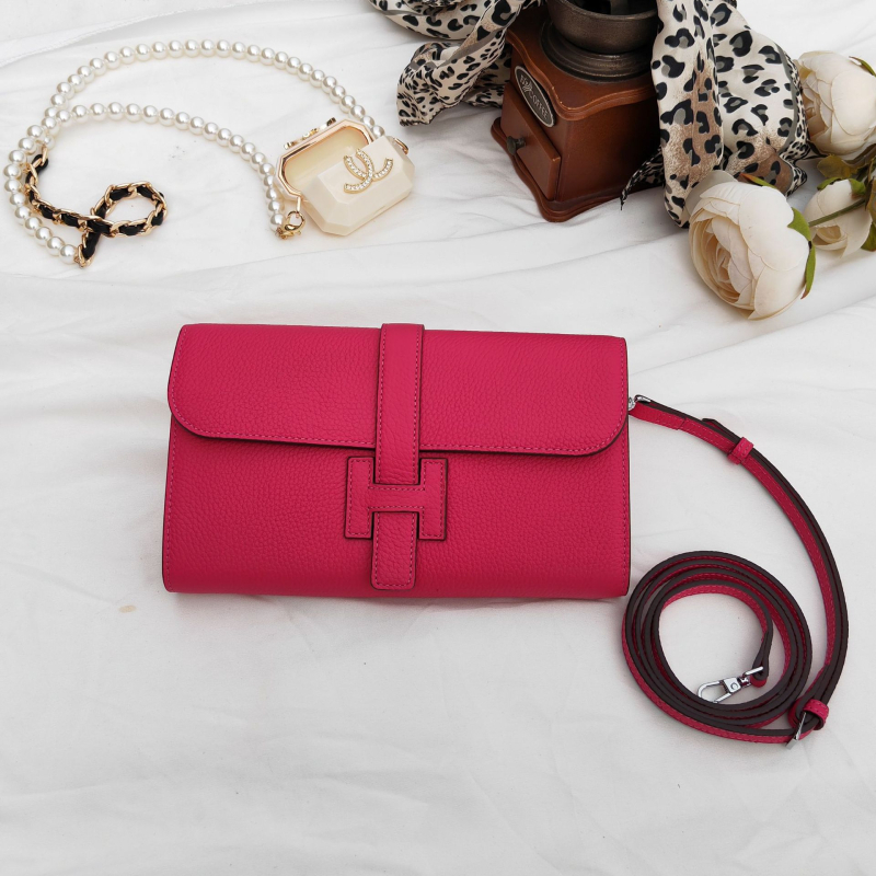 Portofel de damă din piele, din piele de calitate superioară, cu capacitate mare, textură lychee și căptușeală din poliester