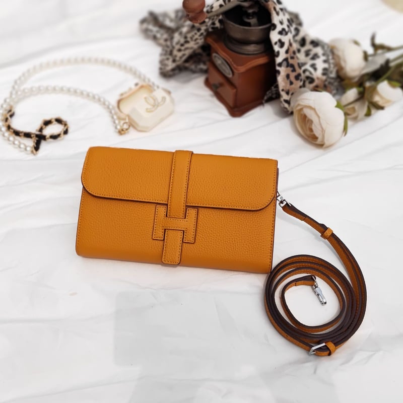 Portofel de damă din piele, din piele de calitate superioară, cu capacitate mare, textură lychee și căptușeală din poliester