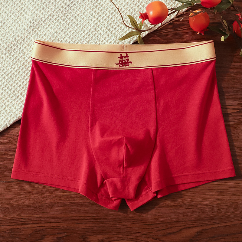 Plusz méretű férfi boxeralsók, 2 darabos készlet, varrás nélküli, lélegző pamutanyag, középmagas derék