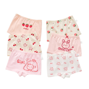 Boxeri pentru fete din bumbac 95%, model ușor de vară, pentru copii 3–8 ani (100–140 cm) și copii mai mari peste 140 cm.