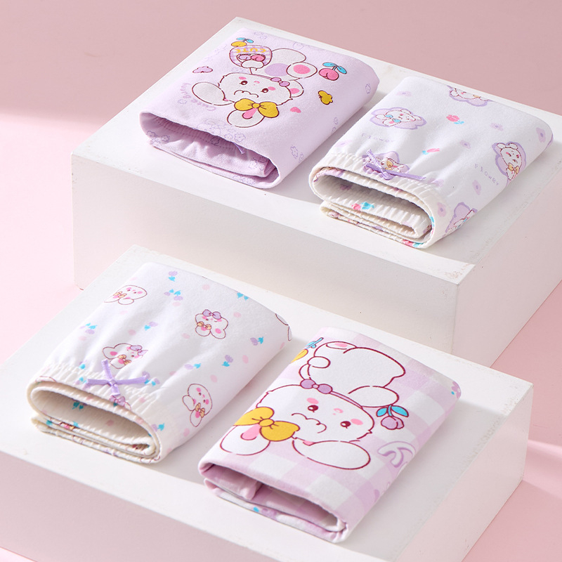 Boxeri pentru fete din bumbac 95%, model ușor de vară, pentru copii 3–8 ani (100–140 cm) și copii mai mari peste 140 cm.