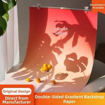 Hârtie de fundal gradient pentru fotografie, decor de scenă cu două fețe pentru still life, îngrijire a pielii, mâncare și prăjituri