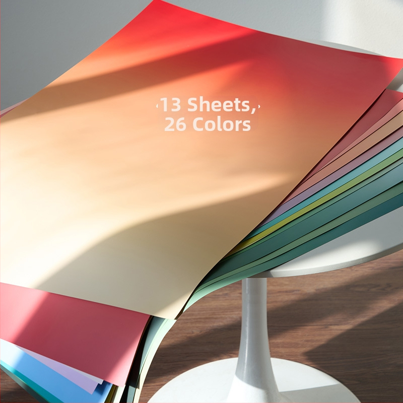 Hârtie de fundal gradient pentru fotografie, decor de scenă cu două fețe pentru still life, îngrijire a pielii, mâncare și prăjituri