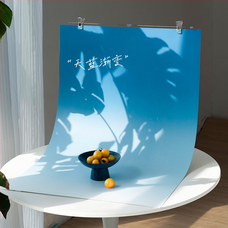 Hârtie de fundal gradient pentru fotografie, decor de scenă cu două fețe pentru still life, îngrijire a pielii, mâncare și prăjituri