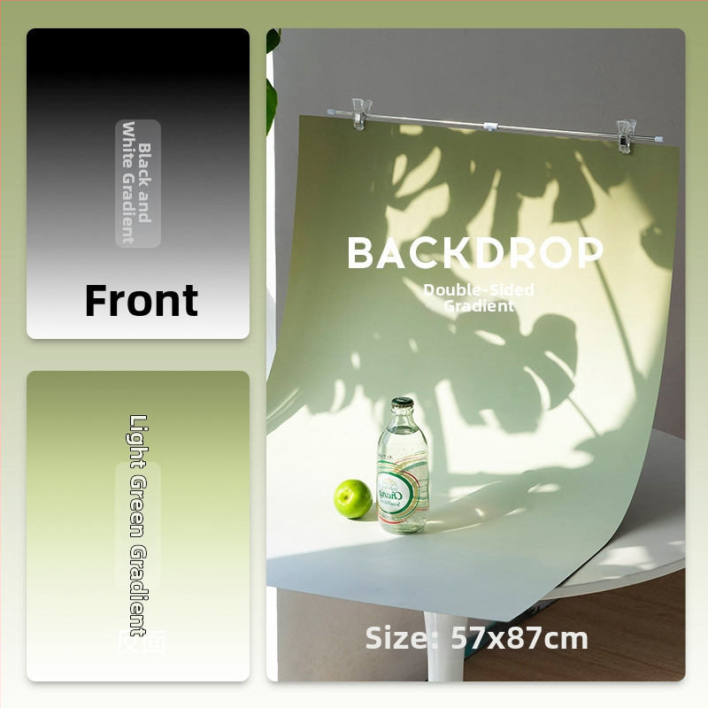 Hârtie de fundal gradient pentru fotografie, decor de scenă cu două fețe pentru still life, îngrijire a pielii, mâncare și prăjituri