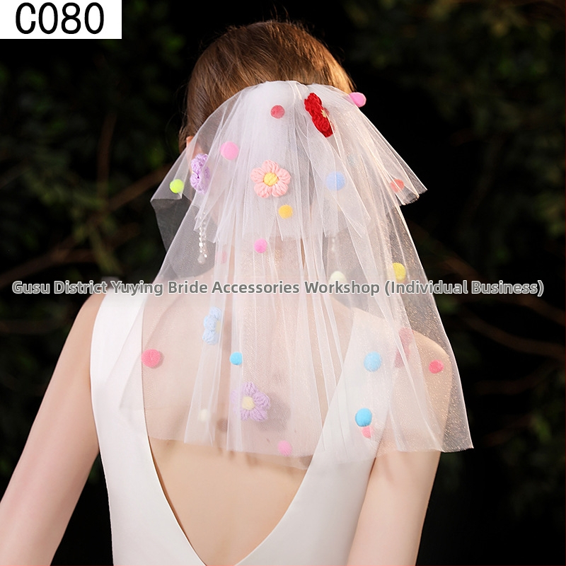 Αξεσουάρ κεφαλής από διχτυωτό ύφασμα με φιόγκο, γλυκό γυναικείο στυλ, μοτίβο, κατάλληλο για γάμο και δώρα γενεθλίων