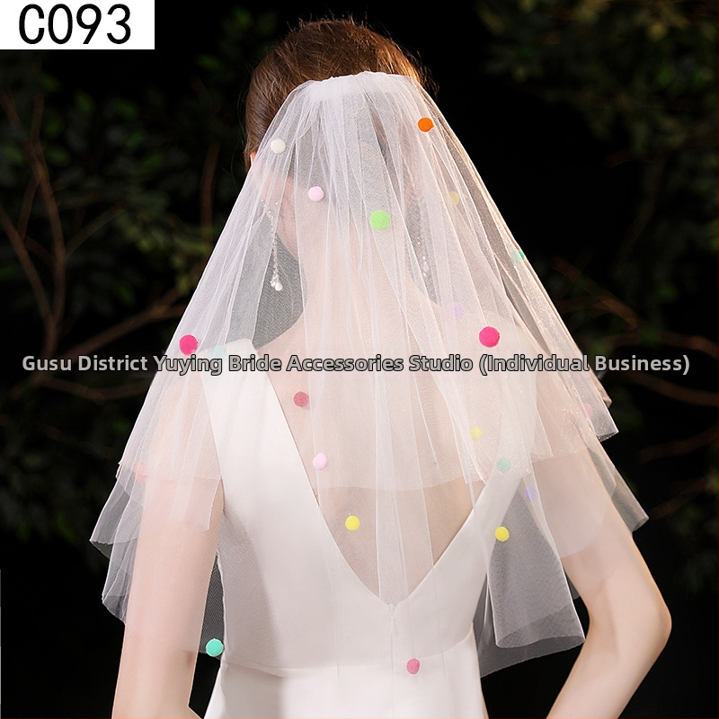 Αξεσουάρ κεφαλής από διχτυωτό ύφασμα με φιόγκο, γλυκό γυναικείο στυλ, μοτίβο, κατάλληλο για γάμο και δώρα γενεθλίων