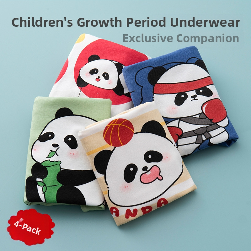 Chiloți pentru copii din bumbac cu imprimeu animație, 95% bumbac + 5% elastan, pentru copii peste 8 ani