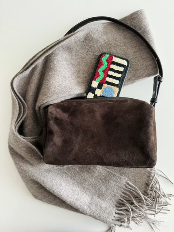 Geantă de umăr crossbody din piele de nivel superior, închidere magnetică, buzunar ascuns cu fermoar