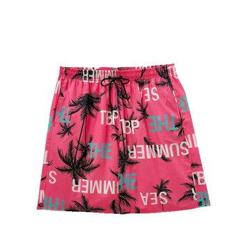 Muške plažne šorceve, opušten kroj, otisak, poliester 90–95%, 150 g