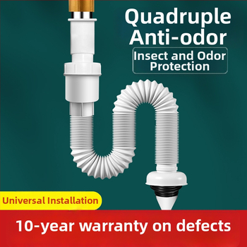 Odtok pre umývadlo s proti zápachu – PVC, model WD-XS171-20, menovitý tlak 1, prevádzková teplota 60°C, priama montáž