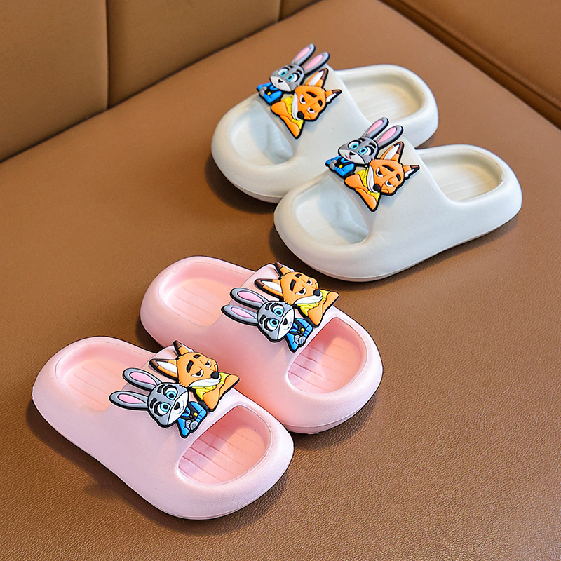 Детски EVA пантофи – анимационен принт, унисекс, водоустойчиви, антихлъзгащи, износоустойчиви, за всички сезони