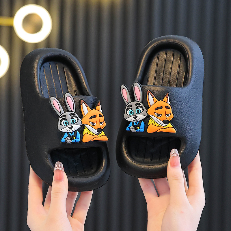 Детски EVA пантофи – анимационен принт, унисекс, водоустойчиви, антихлъзгащи, износоустойчиви, за всички сезони