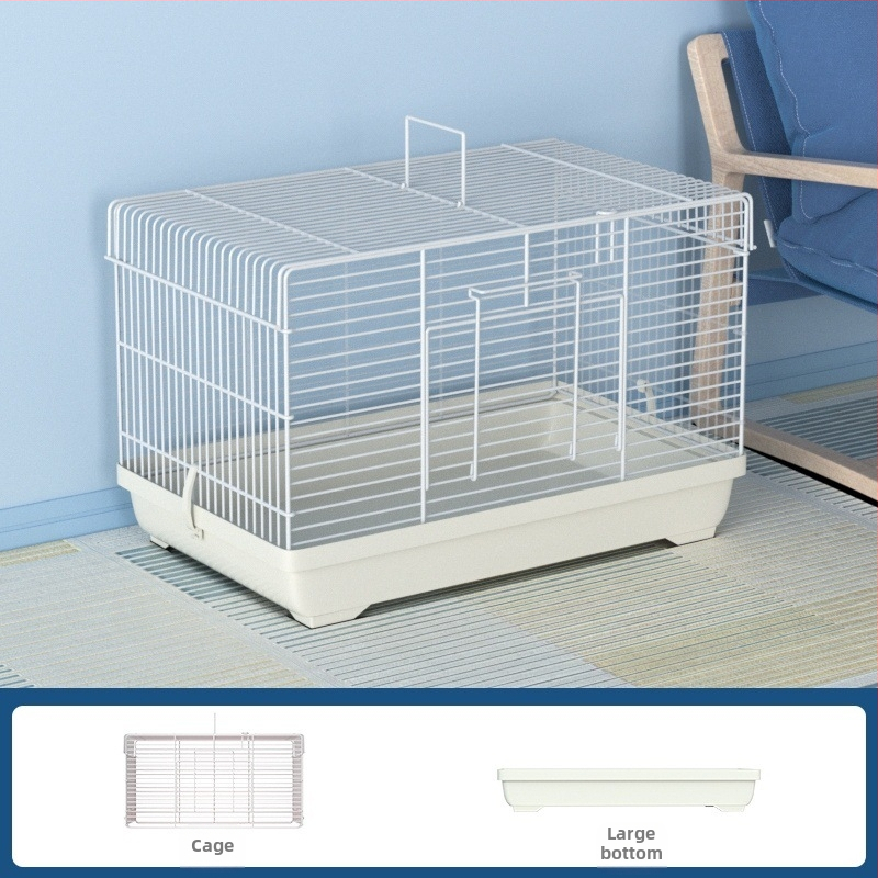 Клетка за хамстери с разглобяем разделител – метална, стил на вила, модулен комплект