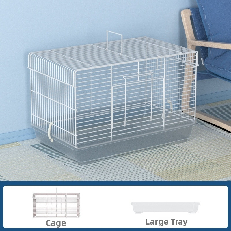 Клетка за хамстери с разглобяем разделител – метална, стил на вила, модулен комплект