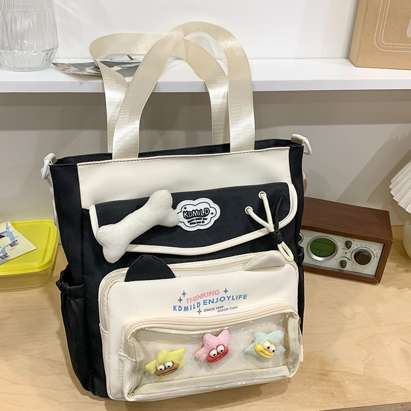 Rucsac școlar, unisex, exterior nylon, design respirabil, căptușeală poliester, stil urban minimalist