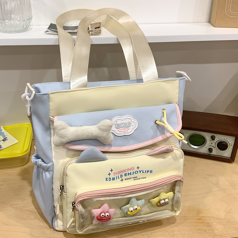 Rucsac școlar, unisex, exterior nylon, design respirabil, căptușeală poliester, stil urban minimalist