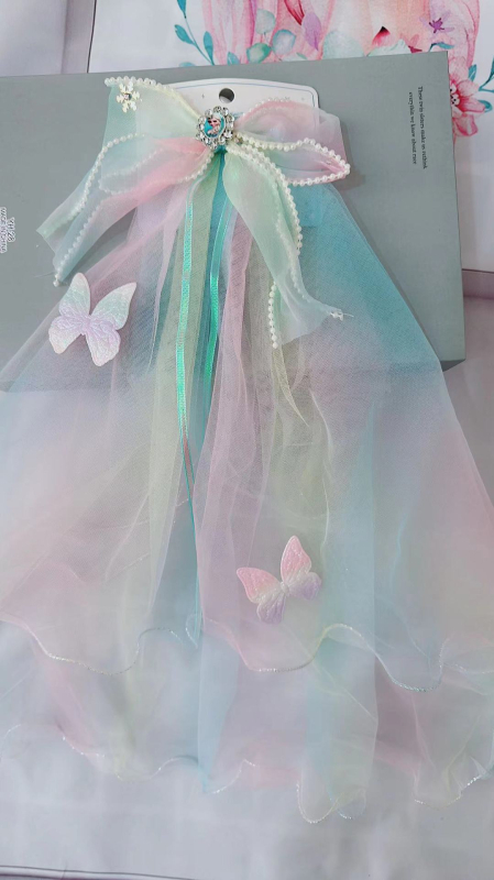 Αξεσουάρ κεφαλής για παιδιά – Καρτούν στυλ, Σχήμα λουλουδιού, Ύφασμα, Υφανση