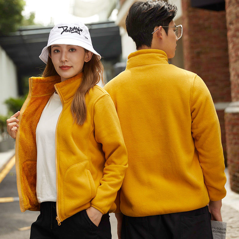 Uniszex téli kétoldalas fleece dzseki, szélvédett, szintetikus rostok keverékéből.