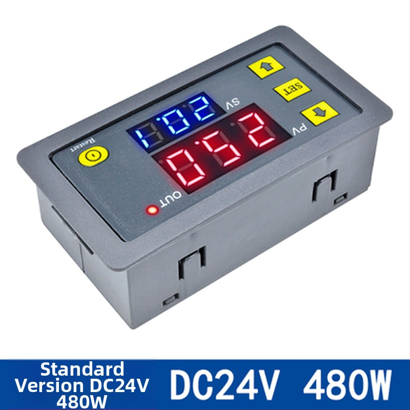 Μοντέλο ρελέ χρονομέτρου 12V/24V/220V με καθυστέρηση, άπειρος κύκλος ισχύος, διπλή ψηφιακή οθόνη