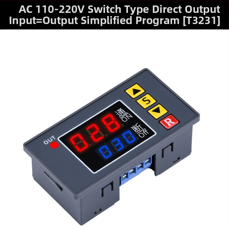 Μοντέλο ρελέ χρονομέτρου 12V/24V/220V με καθυστέρηση, άπειρος κύκλος ισχύος, διπλή ψηφιακή οθόνη