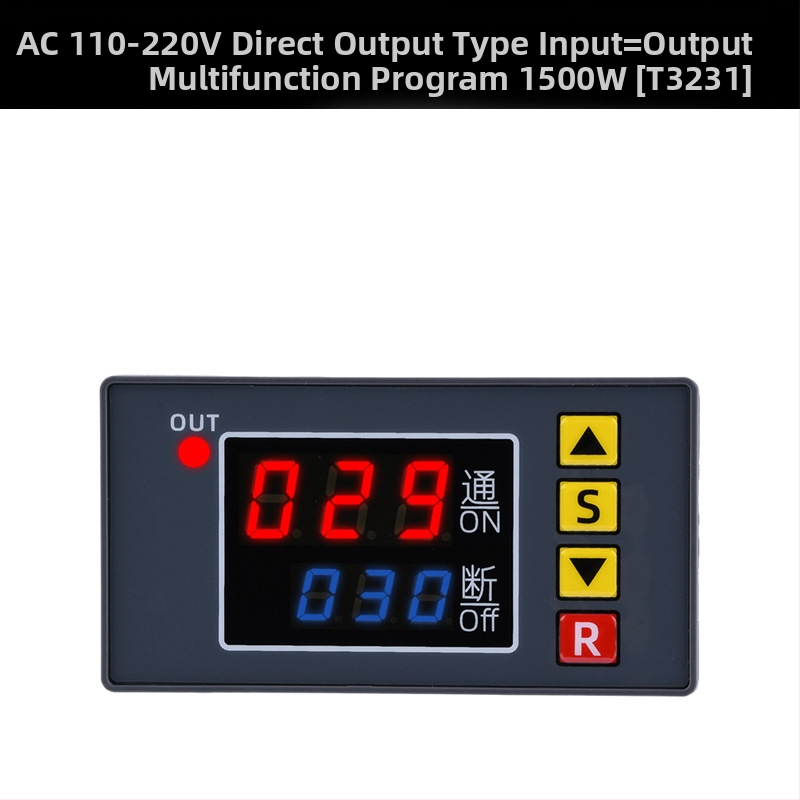 Μοντέλο ρελέ χρονομέτρου 12V/24V/220V με καθυστέρηση, άπειρος κύκλος ισχύος, διπλή ψηφιακή οθόνη