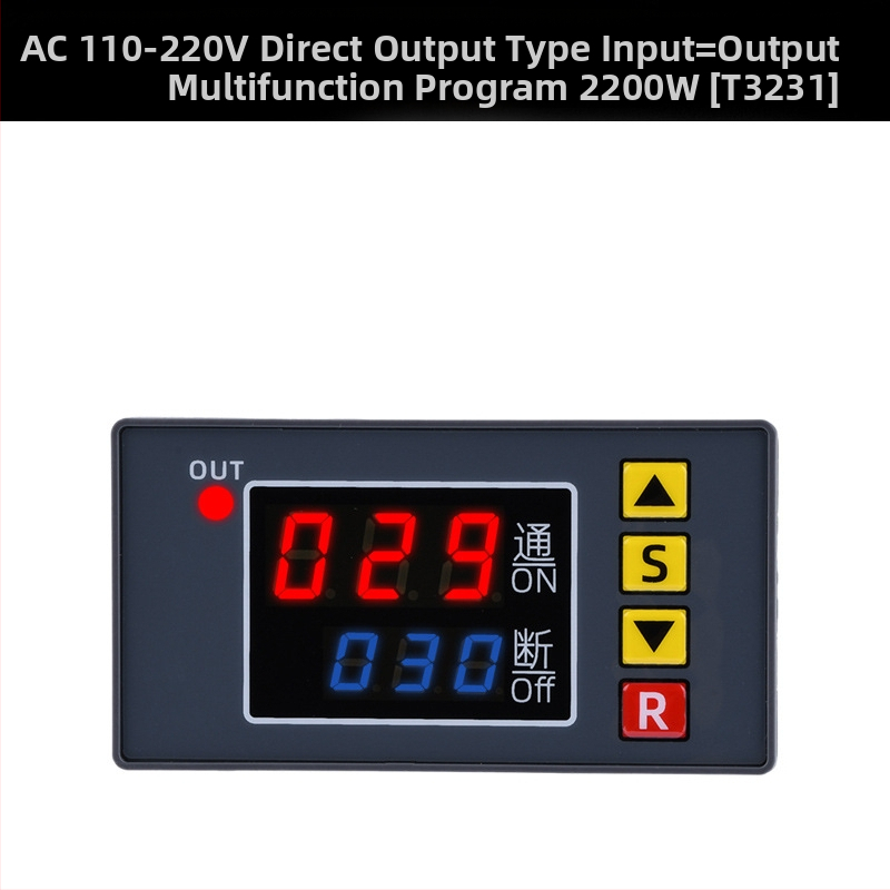 Μοντέλο ρελέ χρονομέτρου 12V/24V/220V με καθυστέρηση, άπειρος κύκλος ισχύος, διπλή ψηφιακή οθόνη