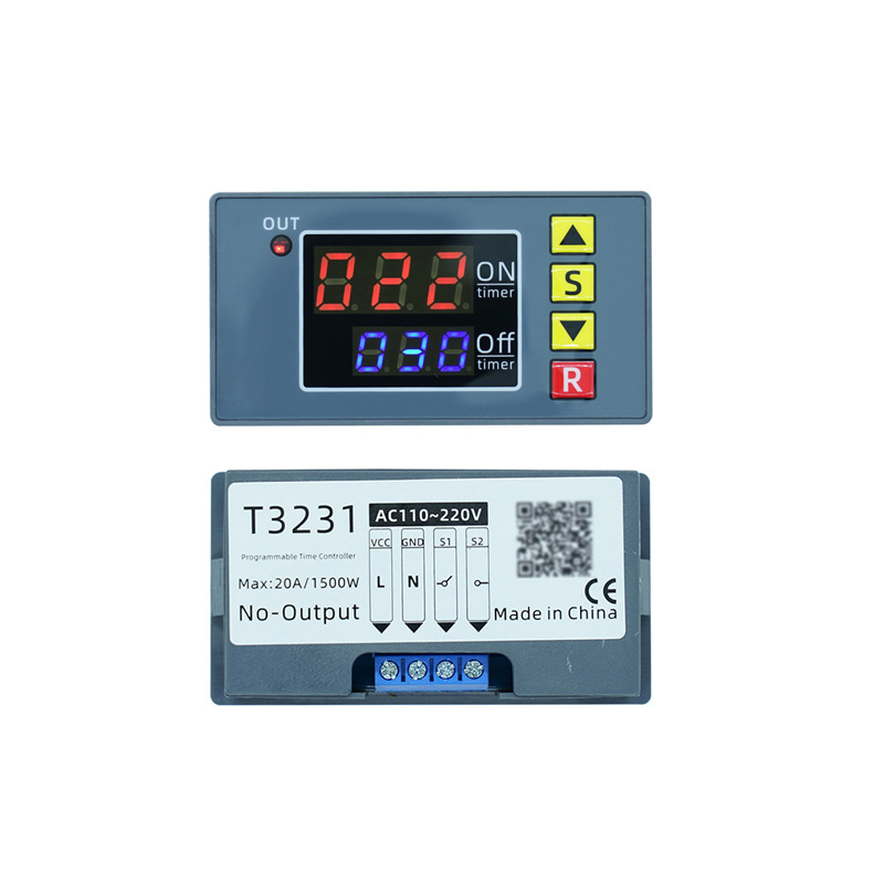 Μοντέλο ρελέ χρονομέτρου 12V/24V/220V με καθυστέρηση, άπειρος κύκλος ισχύος, διπλή ψηφιακή οθόνη