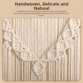 Μποέμικο βαμβακερό ταπετσαρία τοίχου, χειροποίητο, τετράγωνο, ριγέ σχέδιο