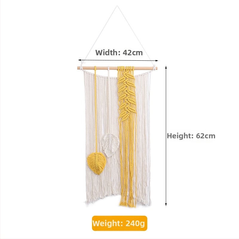 Μποέμικο βαμβακερό ταπετσαρία τοίχου, χειροποίητο, τετράγωνο, ριγέ σχέδιο