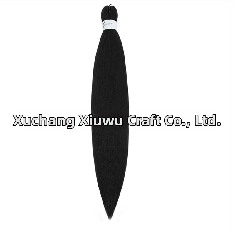 Perucă exotică EZ croită manual, cu păr de mătase autohtonă, lungă și dreaptă