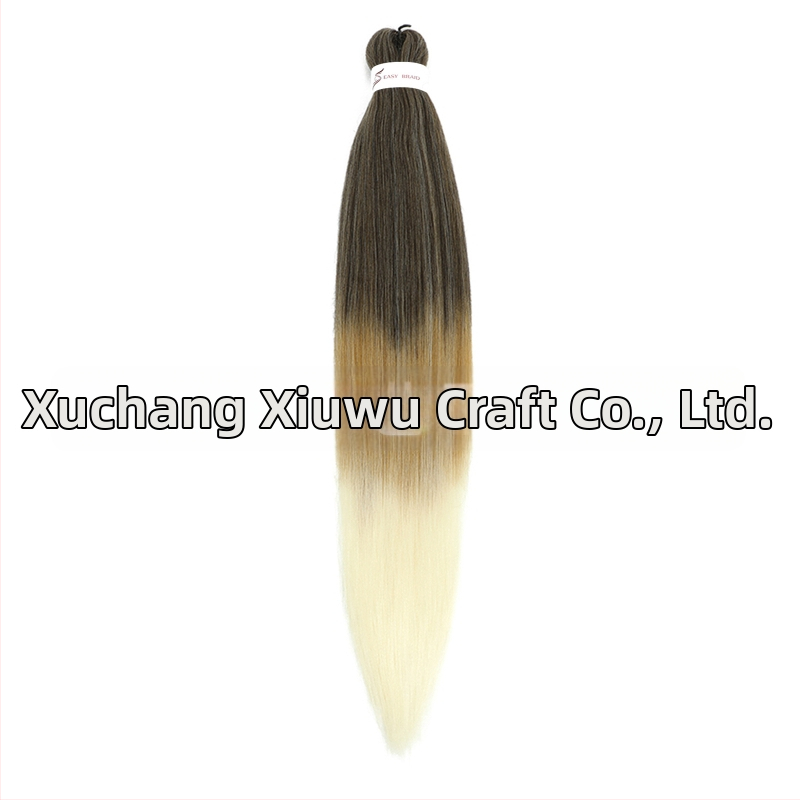 Exotická EZ ručne tvorená parochňa s dlhými rovnými vlasmi z domáceho hodvábu