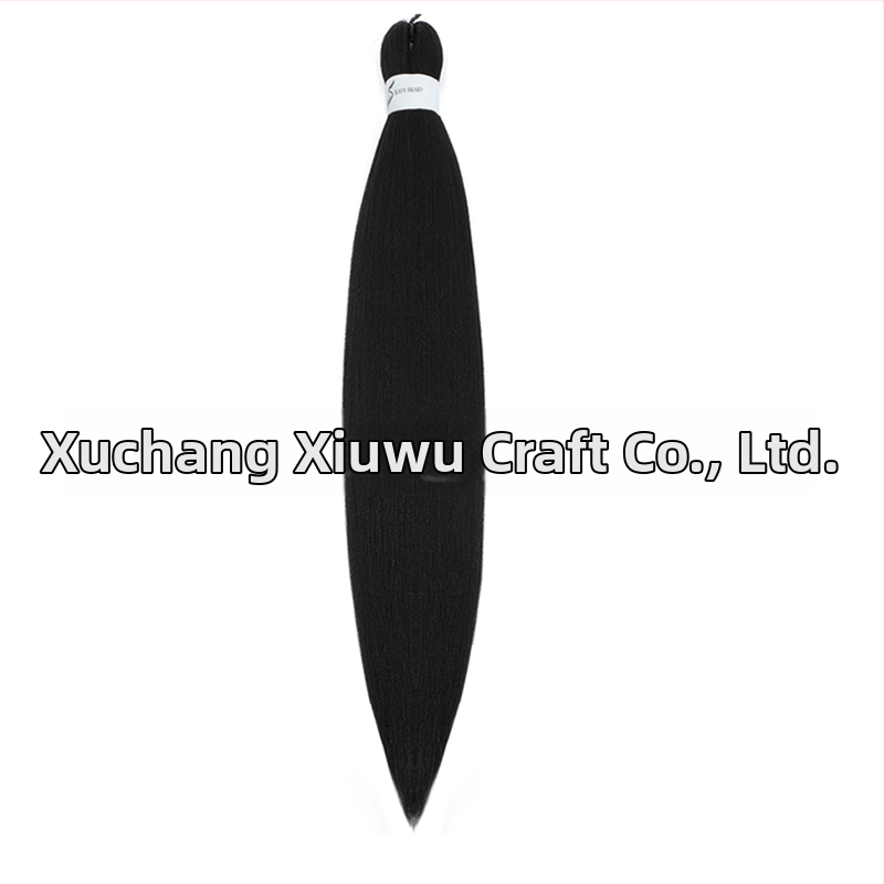 Exotická EZ ručne tvorená parochňa s dlhými rovnými vlasmi z domáceho hodvábu